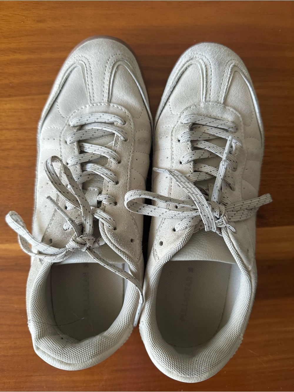 Pull&Bear Beige/Light Gray Women's Sneakers